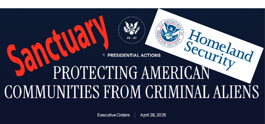 Sanctuary cities logo and graphic