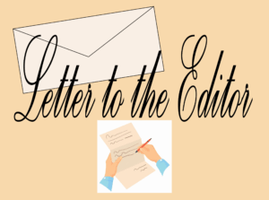envelope with "letter to the editor"