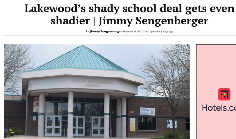 Screenshot from the Denver Gazette article